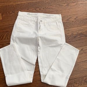 Madewell white skinny jeans